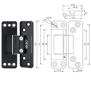 Современное белое покрытие 40 мм алюминиевые створные дверные оконные петли, мягкие, модные белые цветные поверхности, горячая Распродажа, офисные петли - Product Image 3