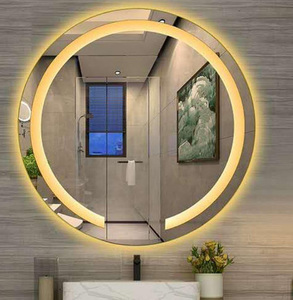 Espejo de tocador LED Circular moderno Premium, interruptor inteligente de pantalla táctil antivaho para baño, salón, sala de estar, hoteles, hospitales - Product Image 3