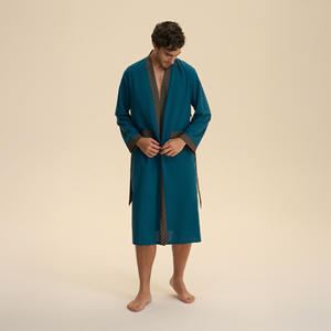 OEM/ODM <strong>Men's</strong> Middle Eastern <strong>Gown</strong> Loose Casual Couple Spring <strong>Dressing</strong> <strong>Gown</strong> <strong>Men's</strong> Long <strong>Men's</strong> Loungewear - Product Image 1