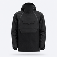 Veste Anorak Personnalisée Imperméable Coupe-Vent Respirante Colorblock à Capuche Pull-over Hiver Sports de Neige Vêtements d'extérieur pour Hommes et Femmes
