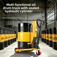 Nouveau chariot multifonctionnel pour fûts d'huile, chariot hydraulique en fer et plastique à double usage pour entrepôt