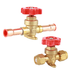 Vanne manuelle à diaphragme Hongsen type KM, raccordement FPT x FPT, pour coupure de réfrigérant en cuivre, pour climatisation et entrepôt frigorifique - Product Image 1