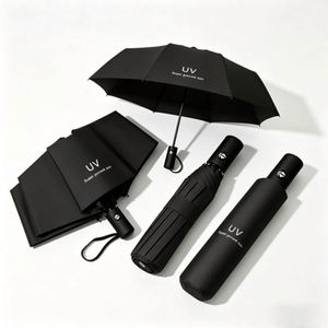 3 Fold Manual Uv <b>Vinyl</b> Sun Umbrella Custom Advertising Umbrellas - Product Image 1