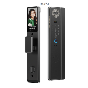 Cerradura Inteligente para Puerta con Doble Huella Dactilar, Reconocimiento Facial, Aplicación Tuya, Tarjeta de Memoria, Seguridad para Hoteles, Cerradura Electrónica Inteligente de Grado C - Product Image 1