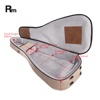FLA RM sac de guitare en cuir personnalisé arc-en-ciel grande quantité étui de guitare électrique étanche coloré pour ukulélé