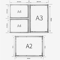 Boîte à Lumière de Table Ultra-Mince A2/A3/A4 2026 pour Menus – Idéale pour Restaurants, Boutiques, Hôtels, Salons (Vente en Gros)