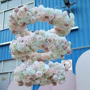 L mariage plafond fond faux glycine Floral chaîne vigne Faux cerise tenture murale artificielle guirlande fleurs pour la décoration du toit - Product Image 5