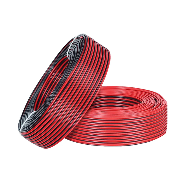 AWM UL2468 16AWG 32AWG Red and Black Multi-Core PVC Insulation Speaker Flexible Flat Ribbon Cable