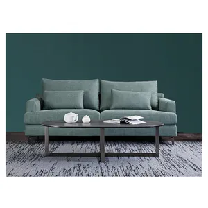 Nhà Cung Cấp Vàng Sản Xuất Độc Đáo Hiện Đại Màu Xanh Lá Cây 2 Chỗ Ngồi Thiết Kế Sofa Cho Phòng Khách