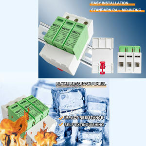 Protector Contra Sobretensiones de CC Trifásico de Alto Nivel OEM al por Mayor, 150V 500V 1000V 1500V 40KA, Dispositivo de Protección Contra Sobretensiones de CC - Product Image 3