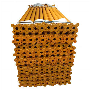 Étais en acier pour la construction, supports de tuyaux en acier de type européen, étais multiprop pour le soutènement de dalles en acier - Product Image 4