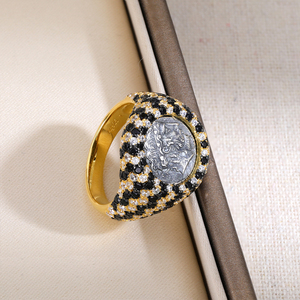 Anillo de Plata Antigua con Zirconia, Diseño Simple y Moderno, para Mujer, Estilo Retro, Hada del Agua, para el Dedo Índice, Regalo de Boda - Product Image 4
