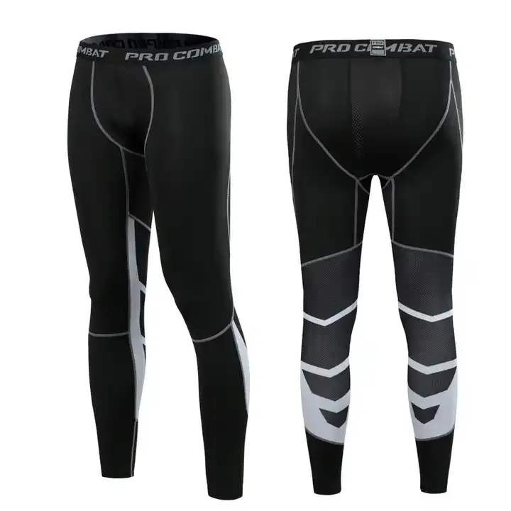 Ciclismo Running Basketball Soccer Elasticidade Sweatpants Fitness Calças Legging Calças de Compressão Lycra Masculina