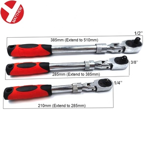 72 Tooth Reversible Lightweight Extendable Long <strong>Ratchet</strong> <strong>Wrench</strong> Handle with Soft Grip Handle - Product Image 3