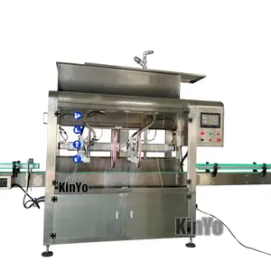 Servo Driven Automatic Continuous Motion Honey Dishwashing Detergent Shampoo Lotion Bottle Vertical Hot Liquid Filling Machine