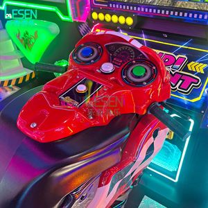 Machine de jeu d'arcade à monnayeur, simulateur de course de moto d'intérieur, jeu vidéo pour parc d'attractions, prise en charge de l'anglais, 2 joueurs - Product Image 6