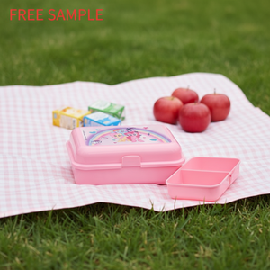Boîte à <span class=keywords><strong>Bento</strong></span> en plastique pour enfants, 5 pièces sans Bpa <span class=keywords><strong>Anime</strong></span> Durable boîte de séparation pour petit déjeuner école, conteneurs de stockage des aliments pour bébés filles - Product Image 1