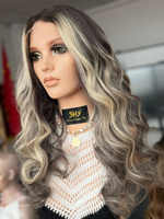 Perruque Lace Front SHY 13x5 en Cheveux Humains de Qualité Export, Raie Profonde, Fabrication Usine