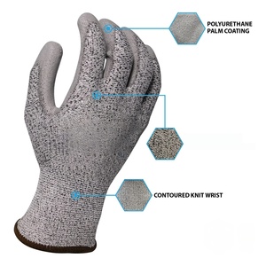 Gauge Endurance Seamless <b>Knit</b> Nylon Spandex Safety <b>Glove</b> Foam Nitrile Coated Anti-slip PVC Dots on Palm Tacky Dot Grip <b>Gloves</b> - Product Image 4