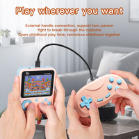 Nouvelle console de jeu vidéo portable rétro colorée 500-en-1 G5 pour garçon, la plus vendue en 2025, avec prise TV intégrée