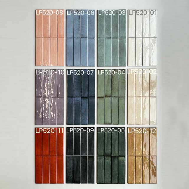 Porcelain Mosaic Tile Glazed Anti Slip 50x200mm Subway Style Kitchen Backsplash Bathroom Wall