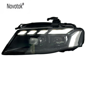 Phare avant en fibre de carbone pour AUDI A4 2008-2012 Mise à niveau vers un ensemble de phares à LED complet - Product Image 5