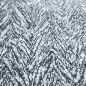 Fashionable, comfortable and soft jacquard knitted brushed garment fabric