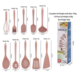 11Pcs Food Grade <b>Silicone</b> Kitchen <b>Utensils</b> Set Heat Resistant <b>Cooking</b> Tools Kitchen Tools Gadgets with Storage Holder - Product Image 6