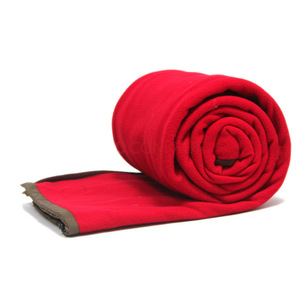 Manta de lana polar rectangular escarlata impermeable para camping, uso exterior para adultos, ligera y portátil - Product Image 1