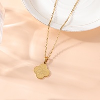 Colgante de Acero Inoxidable con Diseño de Trébol, Sabr, Choukr, Tawakul, Paciencia, Gratitud, Confianza, Musulmán, Árabe, Islam, Joyería de Moda, Collares para Eid
