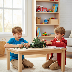 675 Piezas de Bloques de Construcción de Tanques, Tanque Ligero BT-7 de la Unión Soviética de la Segunda Guerra Mundial, Soldados y Armas, Juguetes de Bloques de Construcción - Product Image 4