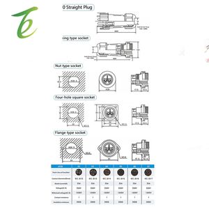 Lp/Sp20 Luchtvaart Stekker Flans/Docking/Moer/Vierkante Schroef Bedrading Ip68 Waterdichte Kabel Connector <span class=keywords><strong>2</strong></span>/<span class=keywords><strong>3</strong></span>/4/5/6/7 Pin Mannelijke Vrouw - Product Image 5