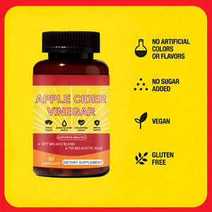 Vente en gros OEM de vitamine <span class=keywords><strong>D3</strong></span>, zinc, sodium, 90 capsules pour aider le métabolisme et les antioxydants, 1887 mg de capsules de vinaigre de cidre de pomme - Product Image 2