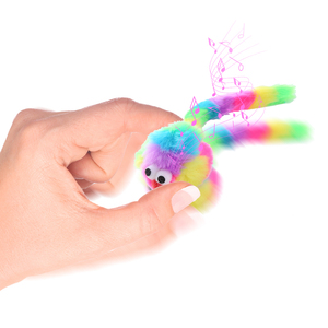 Mới đến sống động như thật mèo đồ chơi sang trọng đầy màu sắc mèo trêu ghẹo Đồ chơi cầu vồng Chuột đồ chơi cho mèo - Product Image 3