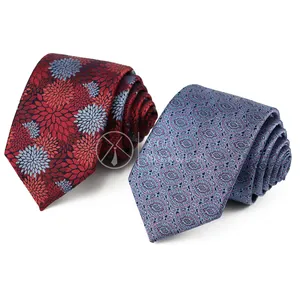 Красивые свадебные мужские галстуки с цветочным узором для жениха красные синие фиолетовые качественные галстуки из 100% шелка под заказ с логотипом