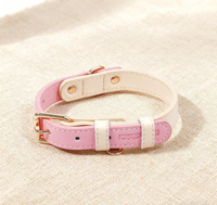 Ventes d'usine en cuir marche quotidienne couleur mélangée accessoires pour animaux de compagnie élégant confortable boucle en métal chat collier de chien en Stock