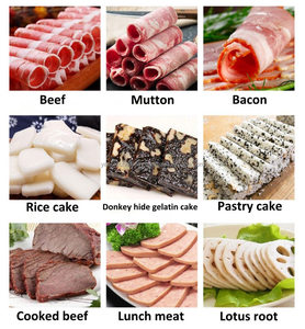 Trancheuse à bacon de bœuf entièrement automatique en acier inoxydable la plus vendue Machine de découpe de viande congelée facile à utiliser Moteur neuf - Product Image 2