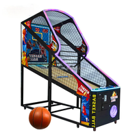 Console de jeu vidéo à pièces 55 "LCD basket-ball adulte jeu de Machine de tir Console de jeu de basket-ball interactive