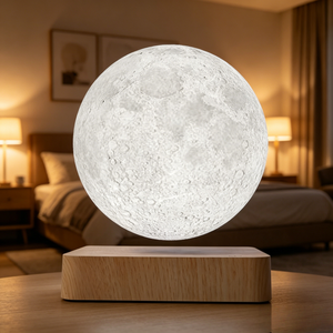 Magnetic Levitating Moon Lamp Warm White LED Touch Control Floating Moon Night <b>Light</b> For Office & Home Decor Unique Gift - Product Image 6