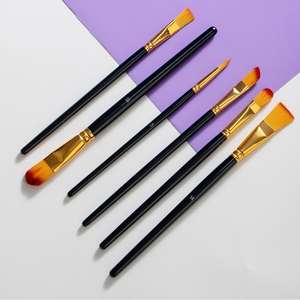 Ensemble de 15 pinceaux en nylon de haute qualité, manches en bois et en aluminium, pour <span class=keywords><strong>peinture</strong></span> à l'aquarelle, acrylique, huile, gouache, <span class=keywords><strong>peinture</strong></span> lisse - Product Image 2