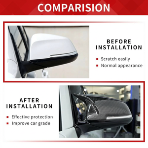 Copertura Specchietto in Vera Fibra di Carbonio per BMW F20 F21 F22 F30 F31 F32 F36 F87 E84 X1 M2 M3 Serie 1 2 3 4 Stile M Ricambio Calotta LHD - Product Image 6