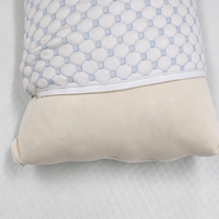Oreiller cervical en mousse à mémoire de forme déchiquetée de qualité hôtelière - Toucher doux et luxueux, respirant, anti-acariens, hauteur réglable pour tous les types de sommeil
