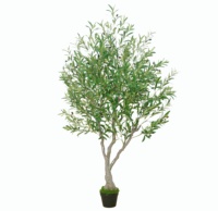 Faux verdure 6ft haut 180cm olivier artificiel dans un pot en plastique faux olivier pour la maison paysage jardin décoration