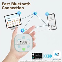 Imprimante thermique portable mini pour étiquettes autocollantes, 203 dpi, compatible iOS et Android, autonomie de la batterie 1300 mAh, largeur maximale 57 mm