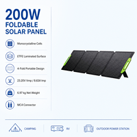 Panneaux solaires portables 200W ETFE monocristallins pour camping, camping-car, station d'alimentation avec panneau solaire pliable MC4