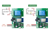 Module de commutation WiFi RF Tuya pour maison intelligente, USB 5V 7-32V 220V, relais 1 canal 10A, récepteur de porte de garage, compatible Alexa Google Home