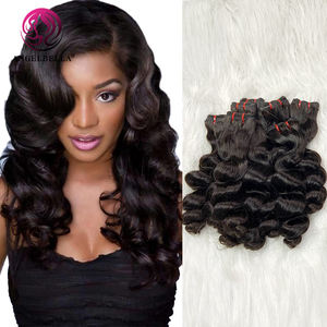 Angelbella Nouveaux designs de mèches de cheveux, vague lâche, Funmi Super Double Drawn, cheveux humains vierges brésiliens en gros - Product Image 1