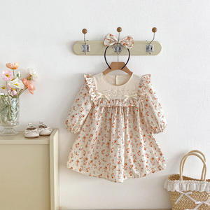 2026년 신상 봄가을 아기 롬퍼 여아 꽃무늬 달콤하고 귀여운 긴팔 공주 드레스 자매룩 - Product Image 5