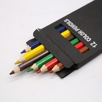 Ensemble de crayons de couleur de haute qualité, multicolores, 12 pièces, non toxiques, certifiés respectueux de l'environnement, pour la peinture sur bois des enfants