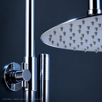 Système de douche thermostatique encastré en laiton avec logo personnalisé OEM ODM, mitigeur mural à cartouche céramique pour salle de bain d'hôtel